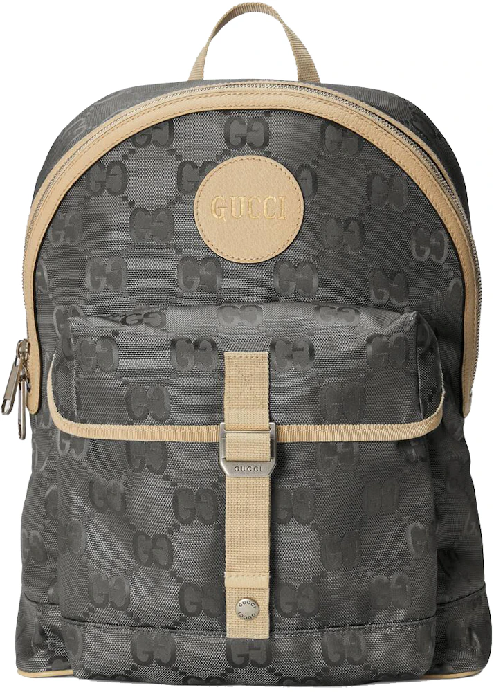 Gucci Off The Grid GG Backpack Dark Grey in Econyl Nylon with Palladium ...
