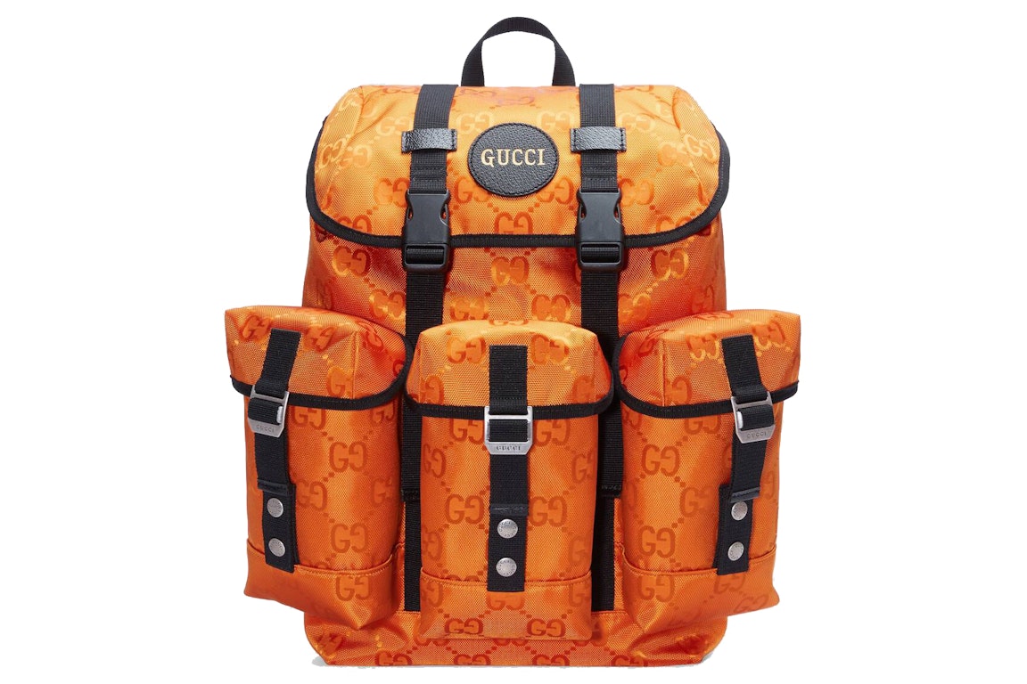 Pre-owned Gucci Off The Grid Backpack Orange