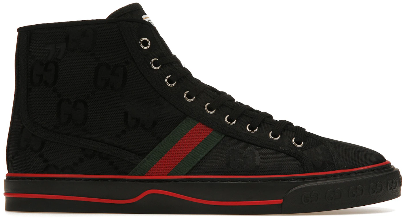 Men's Gucci Off The Grid High Top Sneaker In Black GG ECONYL®