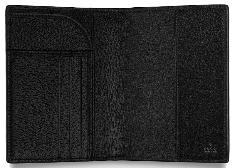 Gucci Off The Grid Passport Case Black in Econyl Nylon with Palladium