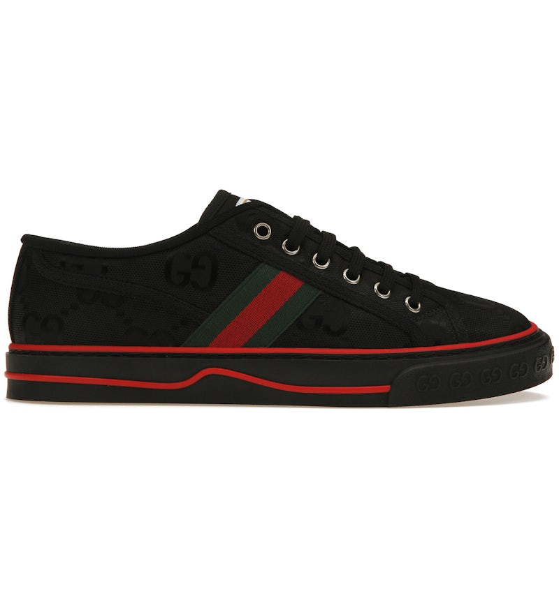 Gucci Off The Grid Tennis 1977 Low ECONYL Black GG Green Red Men's