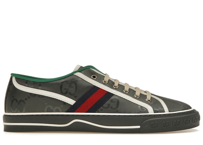 Gucci Off The Grid Tennis 1977 Low ECONYL Dark Grey GG Blue Red White Men's  - 628709 H9H70 1161 - US