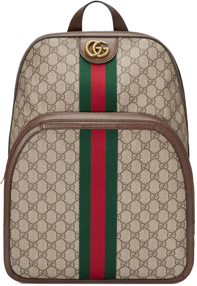 Gucci Women Ophidia Gg Supreme Mini Beige Leather Backpack 
