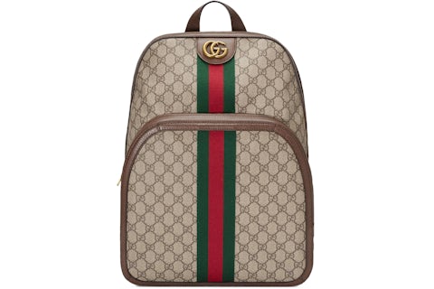 Gucci Ophidia Backpack GG Supreme Medium Beige/Ebony in Canvas