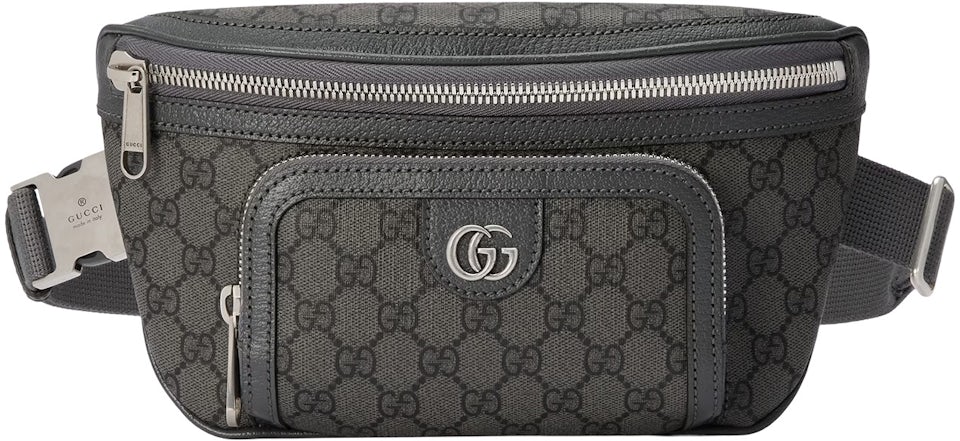 Ophidia GG mini bag in grey and black Supreme
