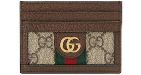 Gucci Ophidia Card Case GG Supreme Beige/Ebony