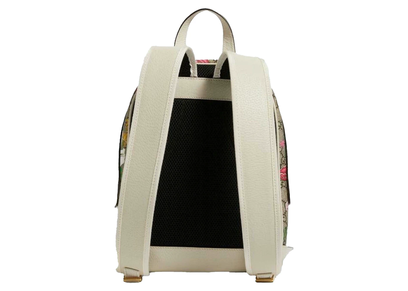 Gucci Ophidia Flora Backpack White in Leather/Canvas with Gold-tone - US