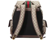 Gucci Ophidia GG Backpack Medium Beige/Ebony in Supreme Canvas with ...