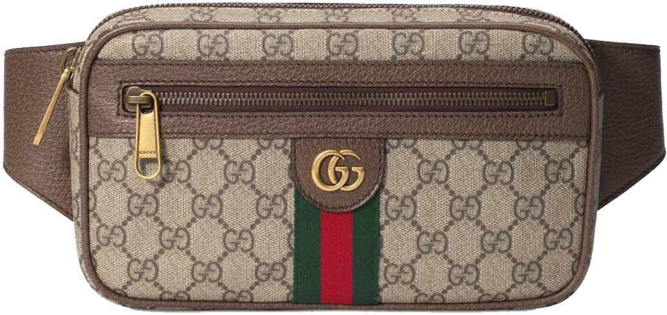GUCCI GG Supreme Monogram Belt Bag - Ebony