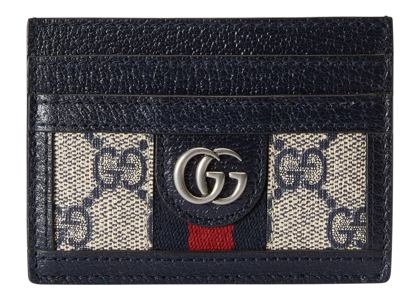 Gucci Ophidia GG Card Case Beige/Blue