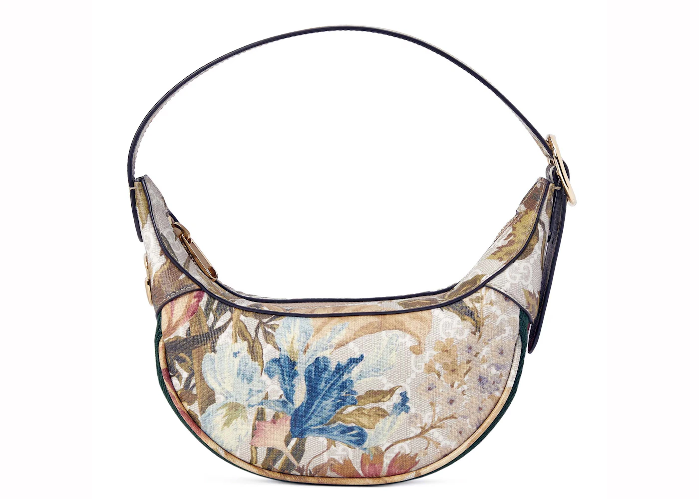 Gucci Ophidia GG Flora Mini Bag White Multi in Canvas with Gold