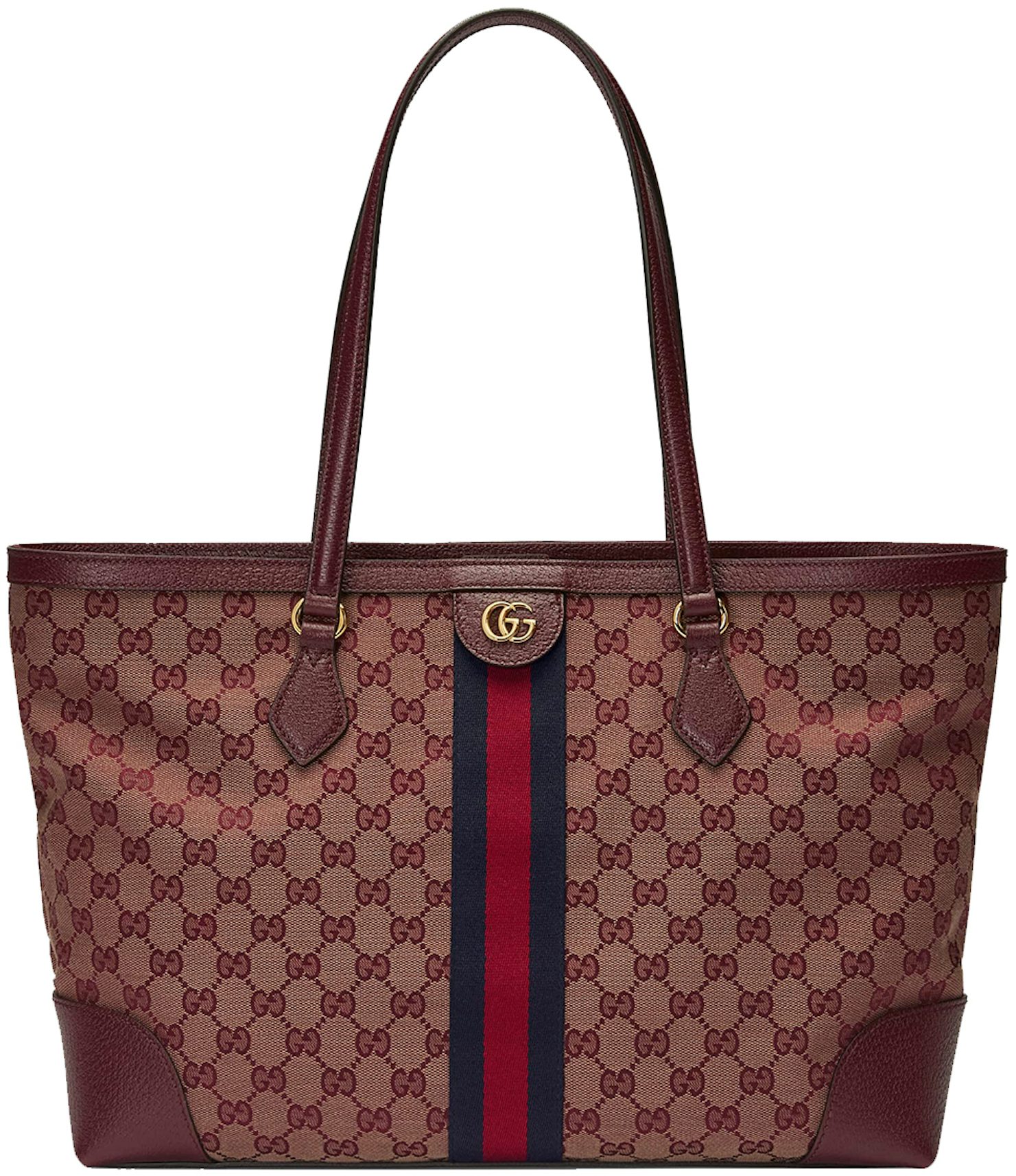 Gucci Ophidia Medium Tote Bag in Burgundy –