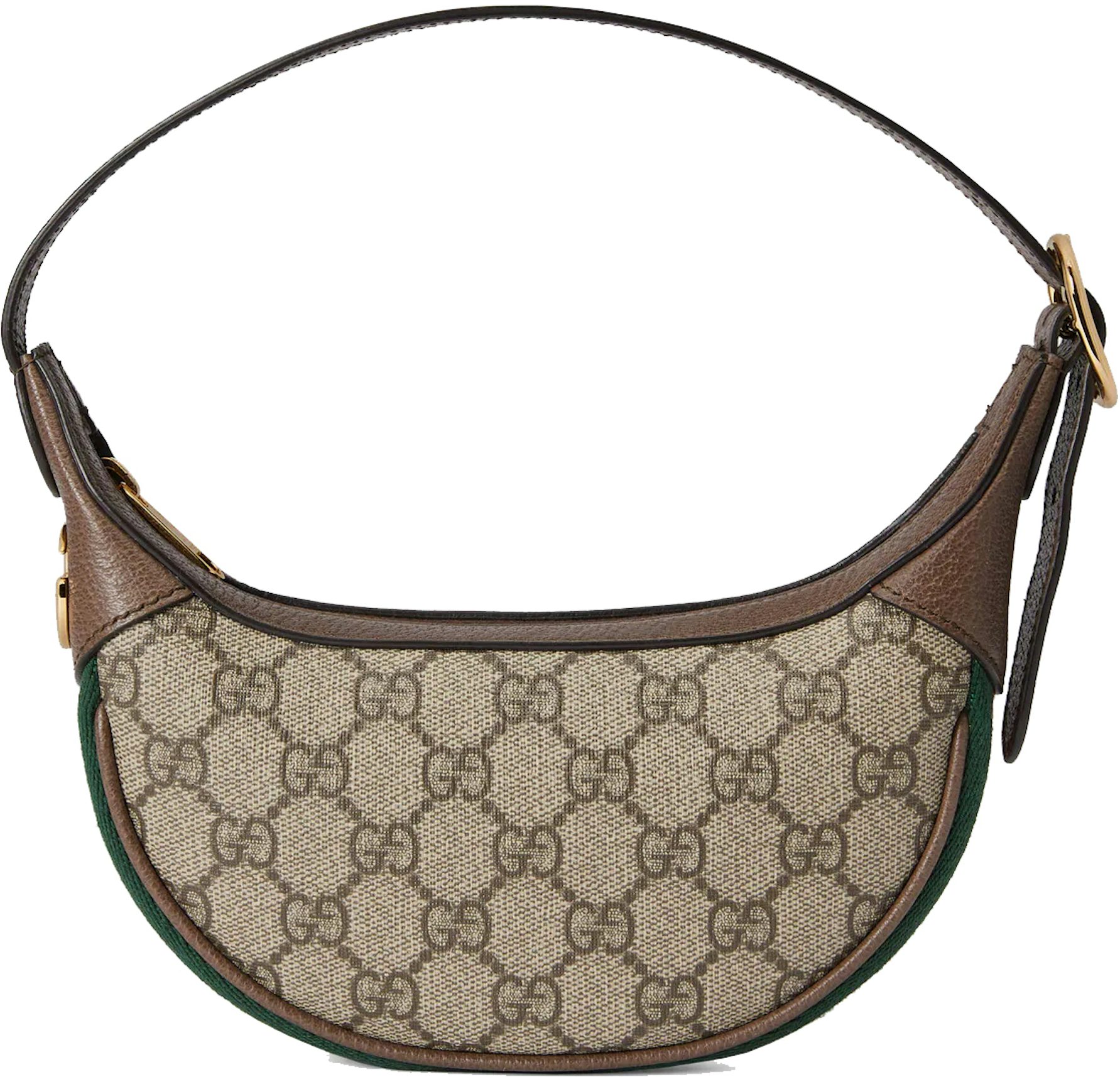 Ophidia GG small shoulder bag in beige and ebony GG Supreme