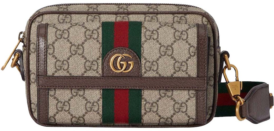 Gucci Ophidia GG Mini Bag Beige/Ebony in Canvas with Gold-tone - US