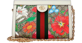 Gucci Ophidia GG Shoulder Bag Flora Ivory