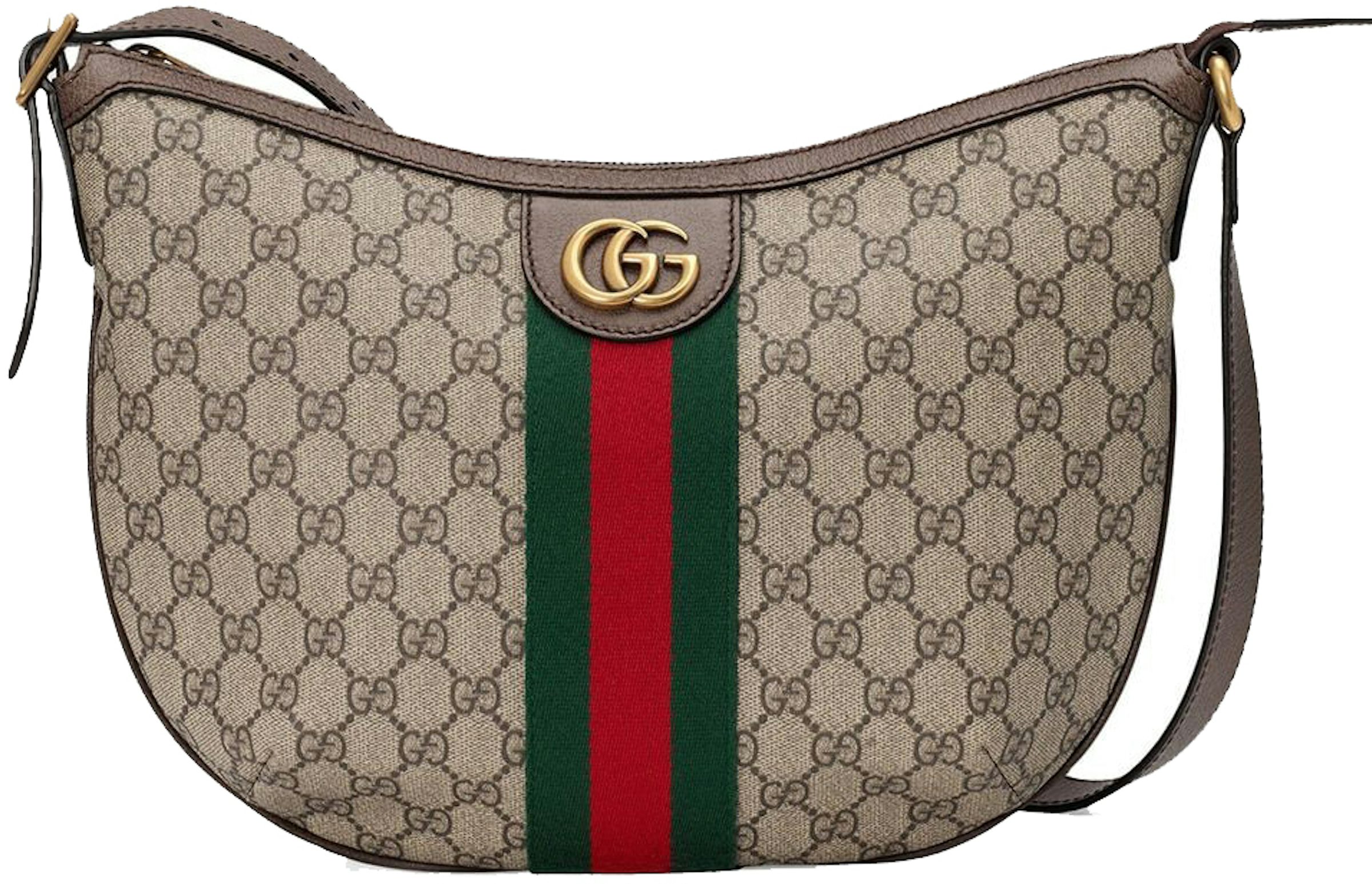 Gucci Ophidia GG Shoulder Bag Small Beige/Ebony