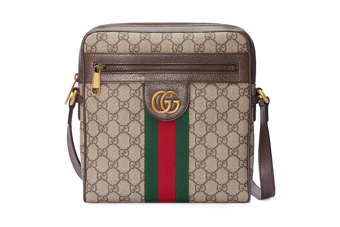 Pre-owned Gucci Ophidia Gg Small Messenger Bag Beige/ebony