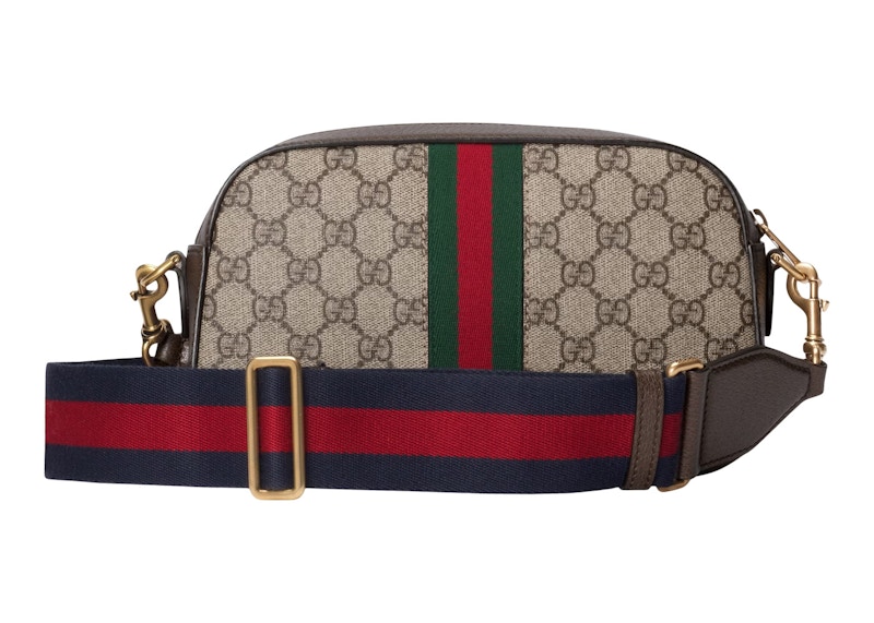 Gucci Ophidia GG Small Shoulder Bag Beige/Ebony in GG Supreme Canvas