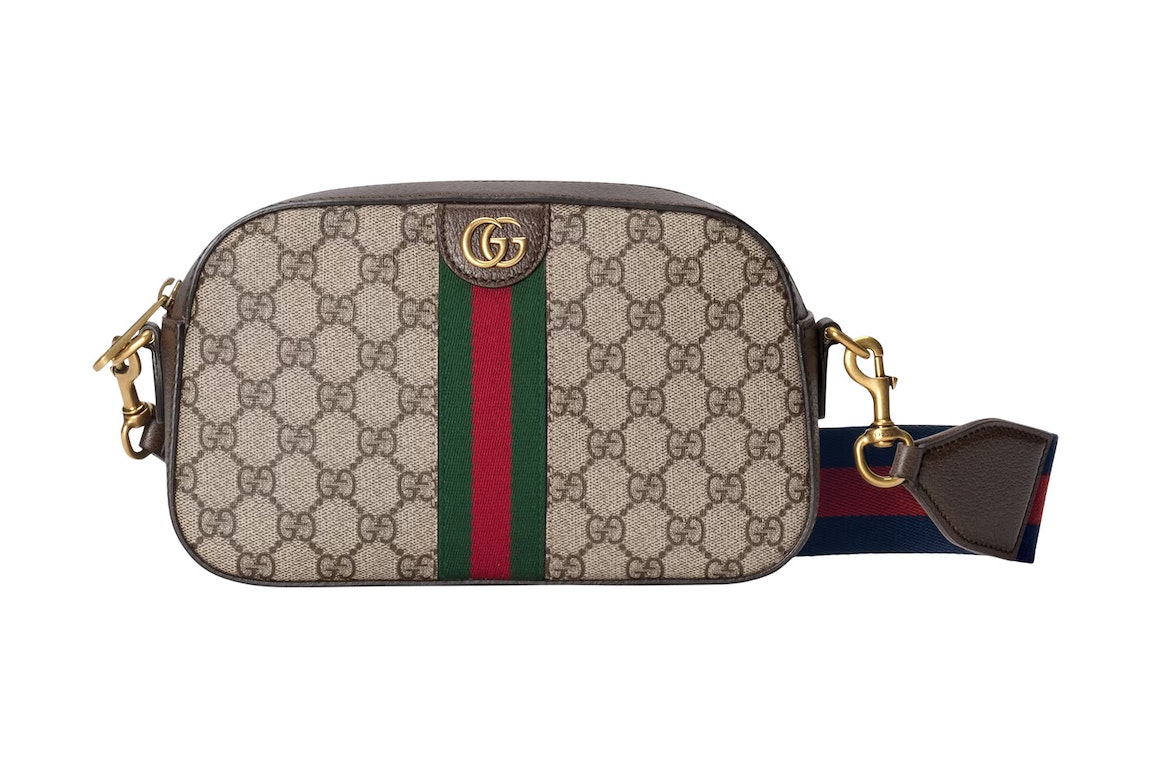 Pre-owned Gucci Ophidia Gg Small Shoulder Bag Beige/ebony