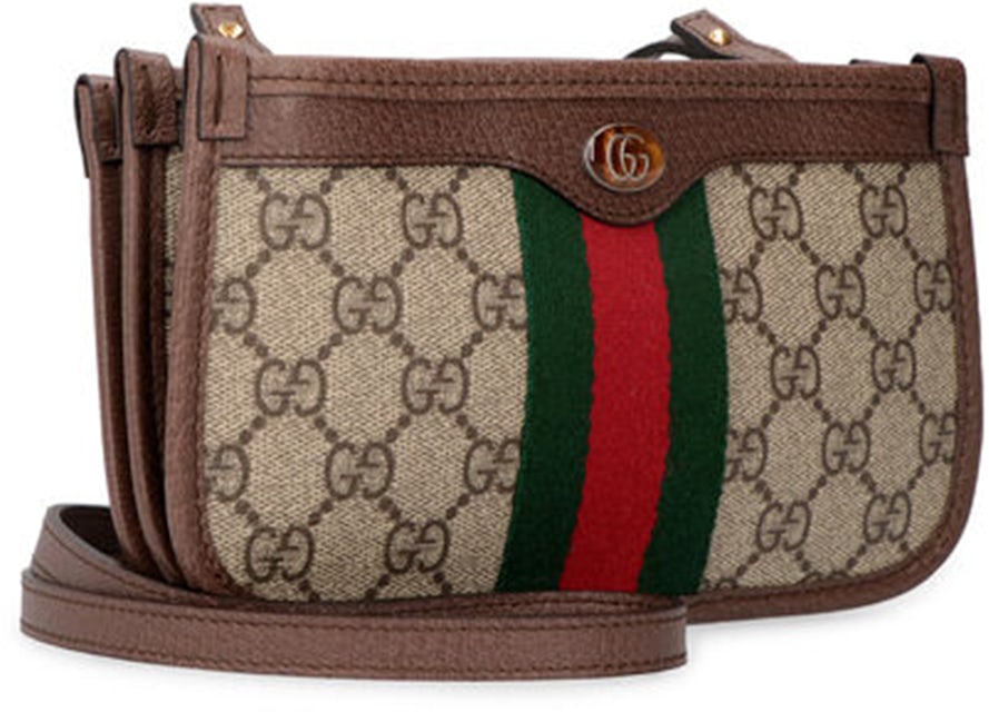 Gucci Ophidia GG Supreme Fabric Key Pouch Beige/Ebony in Coated Canvas with  Gold-tone - US
