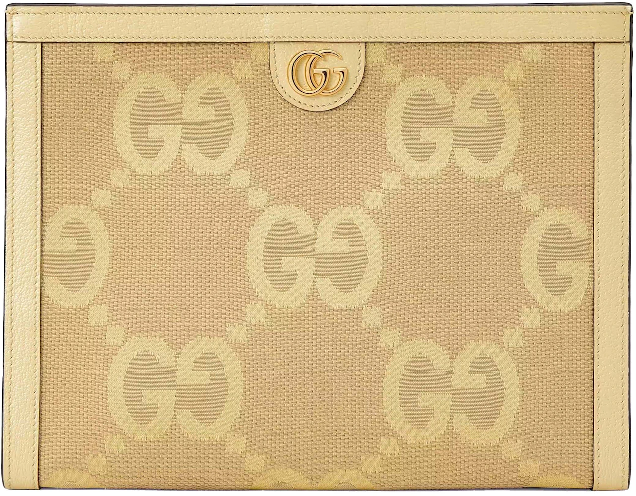 Gucci GG Supreme Monogram Canvas Ophidia Contiental Wallet Beige Red Green
