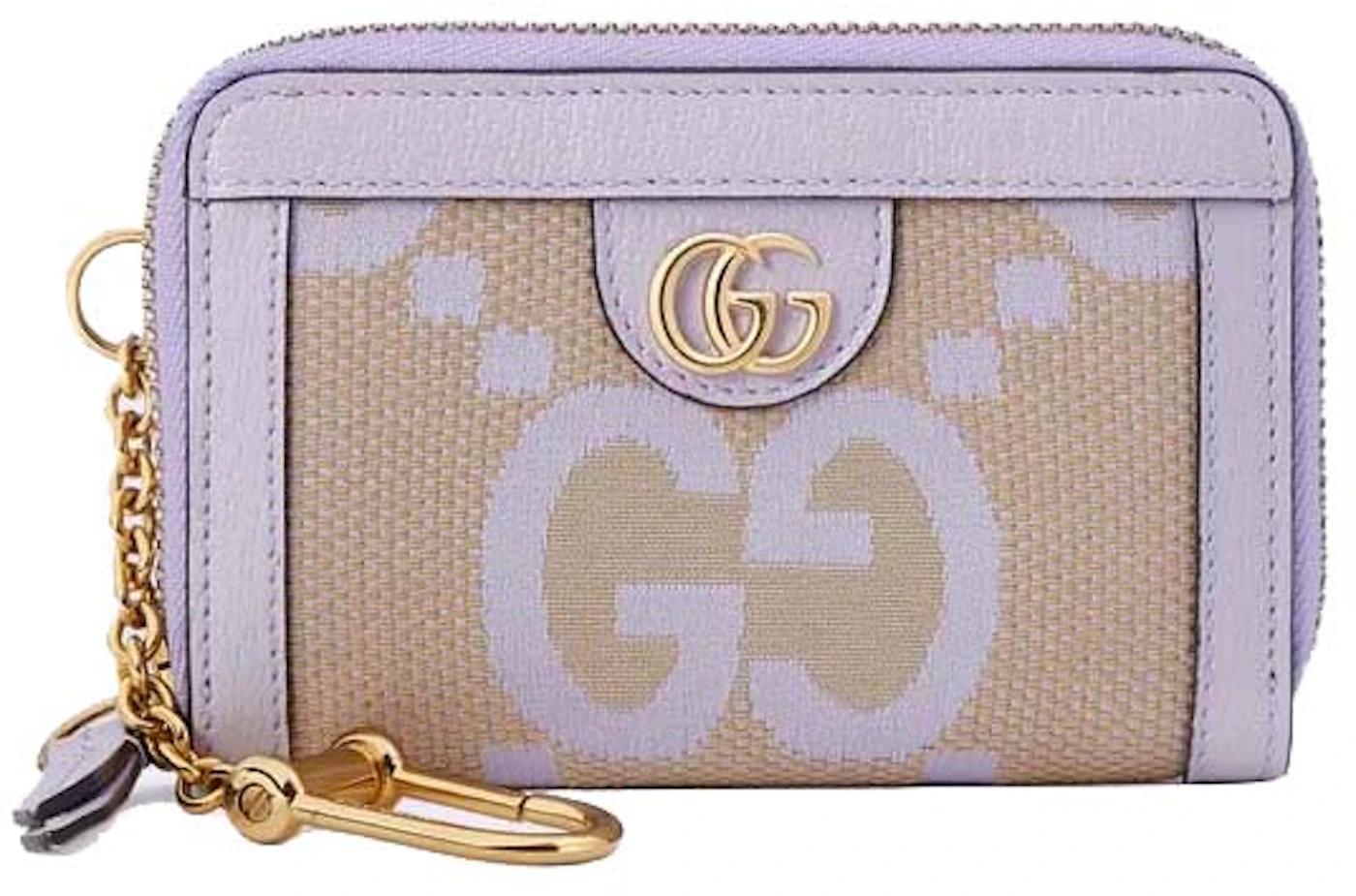Gucci Women's GG Supreme Ophidia Zip Around Card Case Wallet