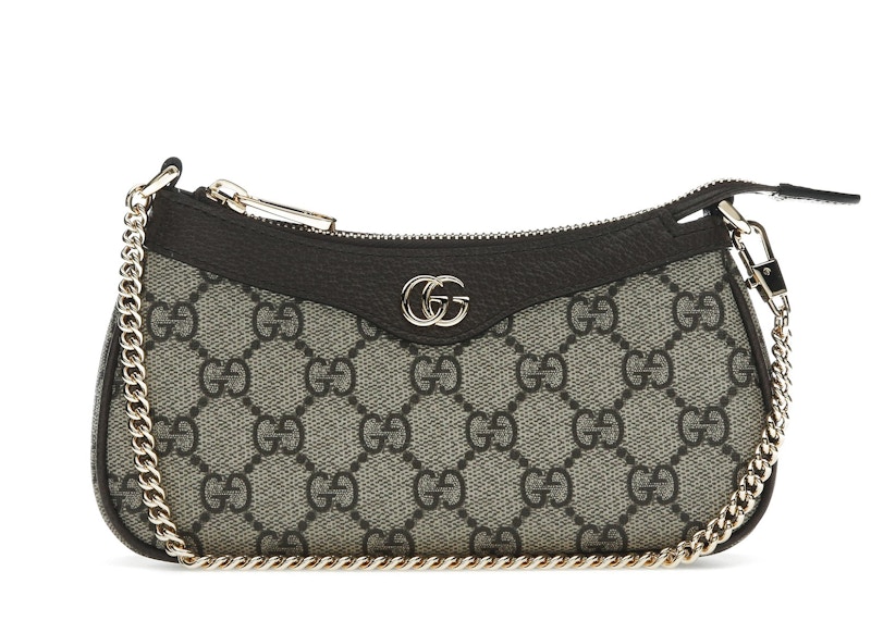 Gucci Ophidia Mini Bag Beige in Canvas with Gold-tone - US