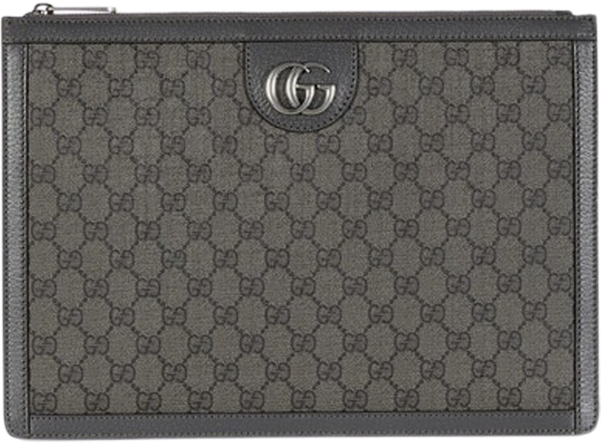 Gucci Brown GG Supreme Iphone12 case Black Beige Leather Cloth