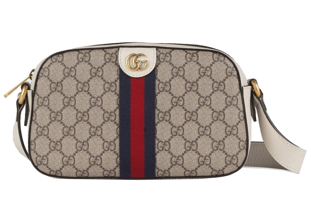 Pre-owned Gucci Ophidia Shoulder Bag Small Gg Supreme Beige