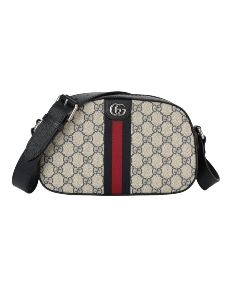 Gucci Ophidia Small Shoulder Bag Beige/Blue in Polyurethane - US Gucci Ophidia Small Shoulder Bag Beige/Blue in Polyurethane - US