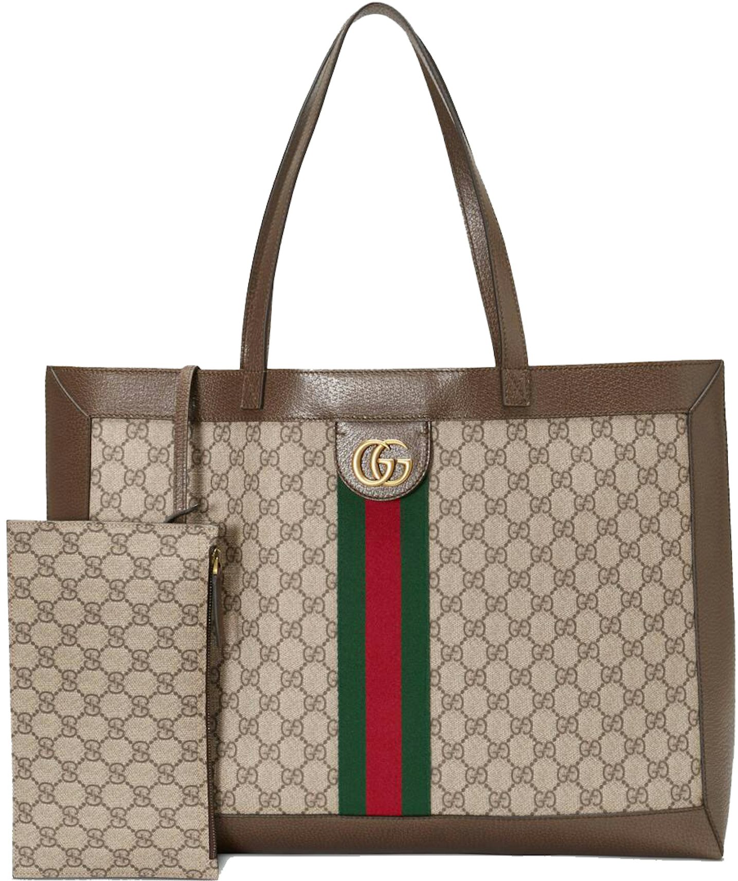 Gucci Ophidia Medium Tote Bag Black Leather with Gold-Toned