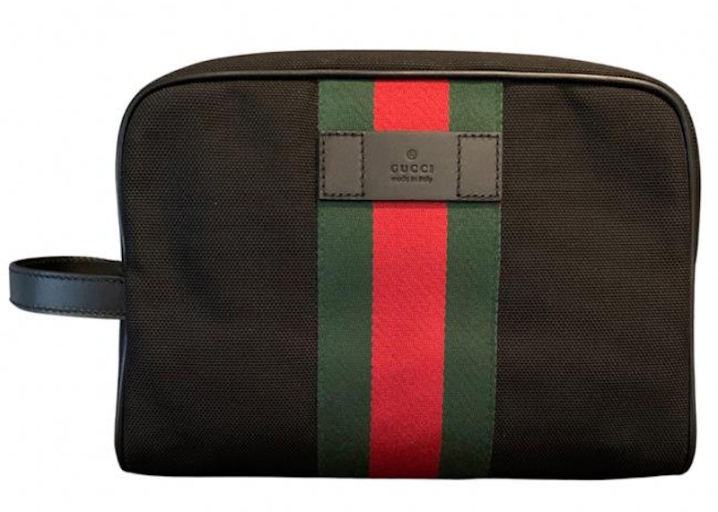 Gucci backpack discount black with stripe