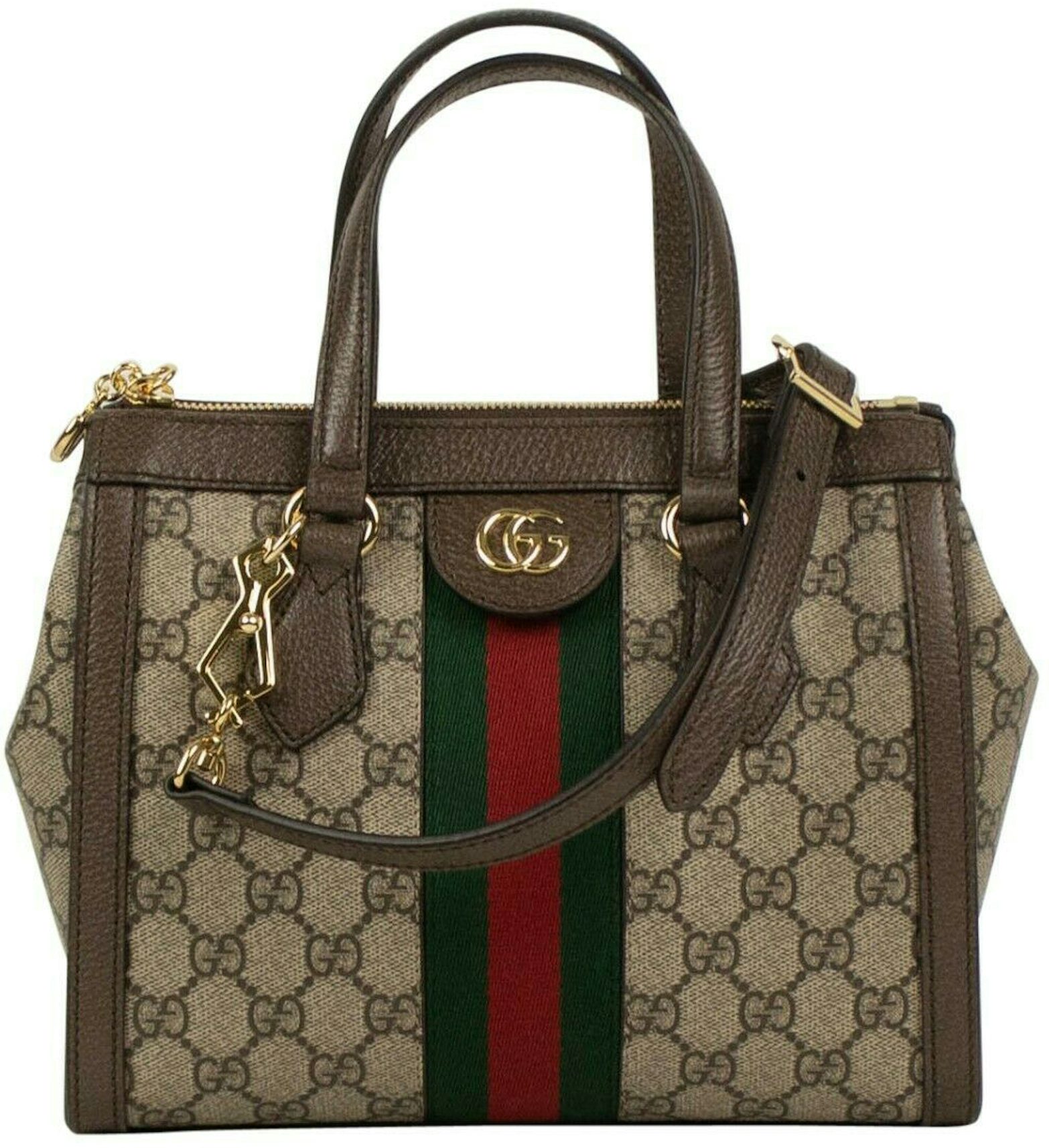 Gucci Diana Jumbo GG Small Tote Bag Beige Gold Hardware w/Accessories Ladies