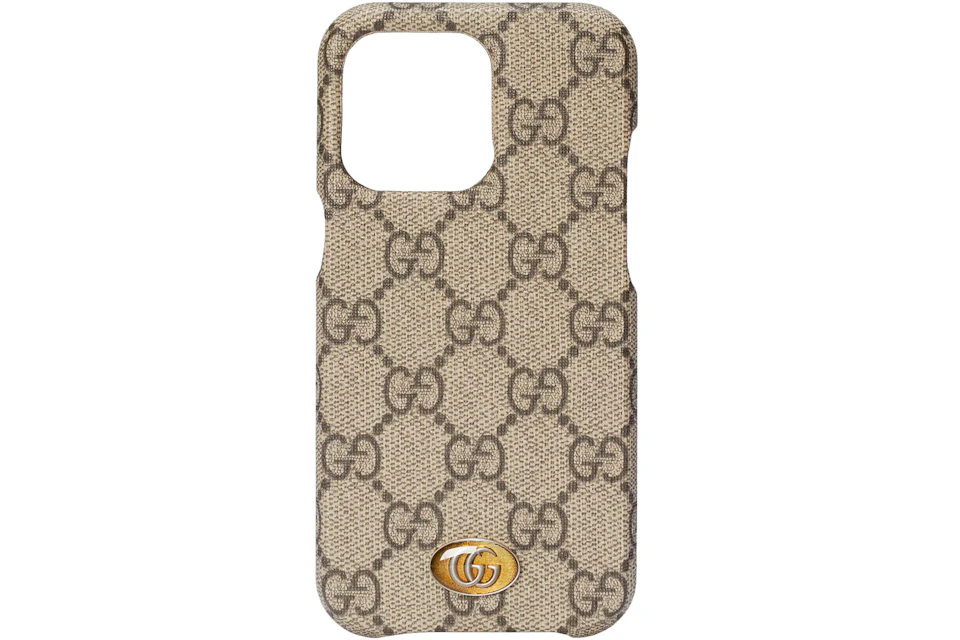 Gucci Ophidia iPhone 13 Pro Max Case Beige/Ebony - US