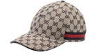 Gucci Original GG Canvas Baseball Hat with Web Beige/Blue