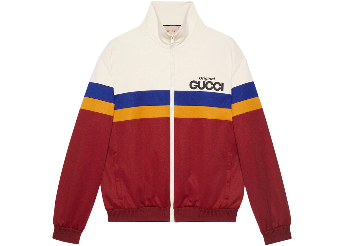 Gucci Original Gucci Print Jersey Jacket Magenta/Ivory Men's - SS22 - US