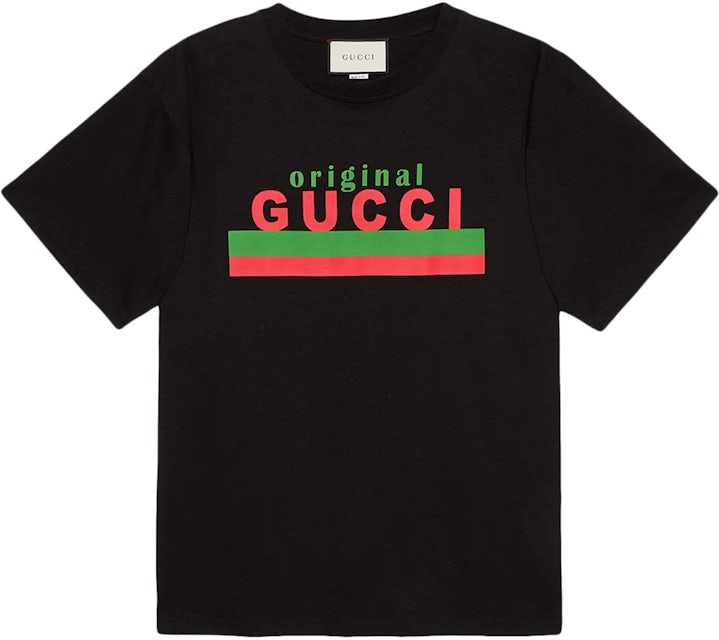 Gucci Original Gucci Printed T-Shirt Black/Red/Green