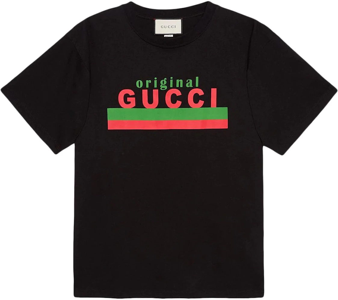 Gucci Original Gucci Printed T-shirt Black/Red/Green Men's - US