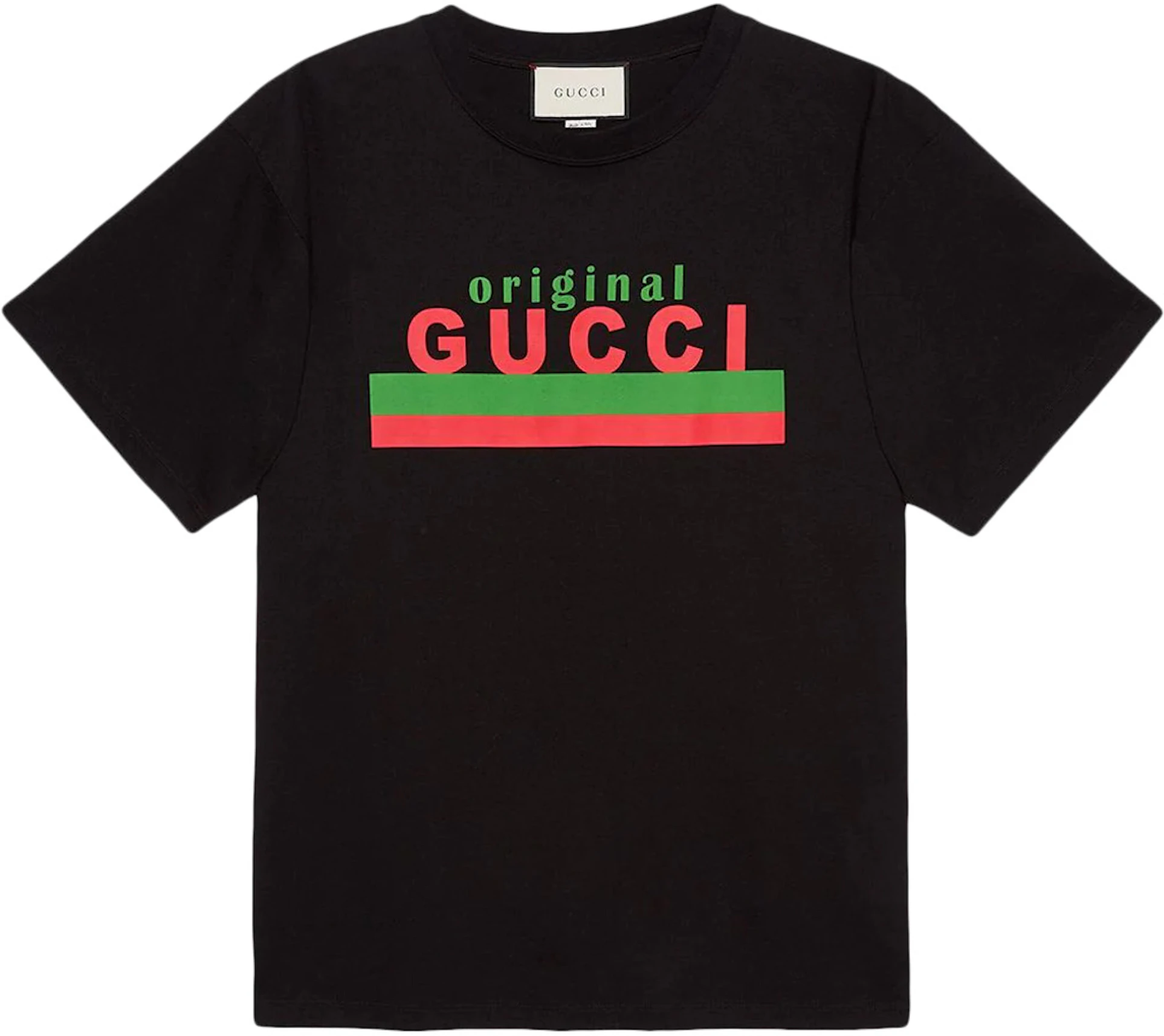 Gucci Original Gucci Printed T-shirt Black/Red/Green - US