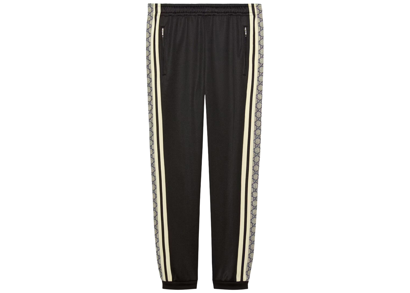 Gucci Oversize Technical Jersey Jogging Pant Black/Ivory