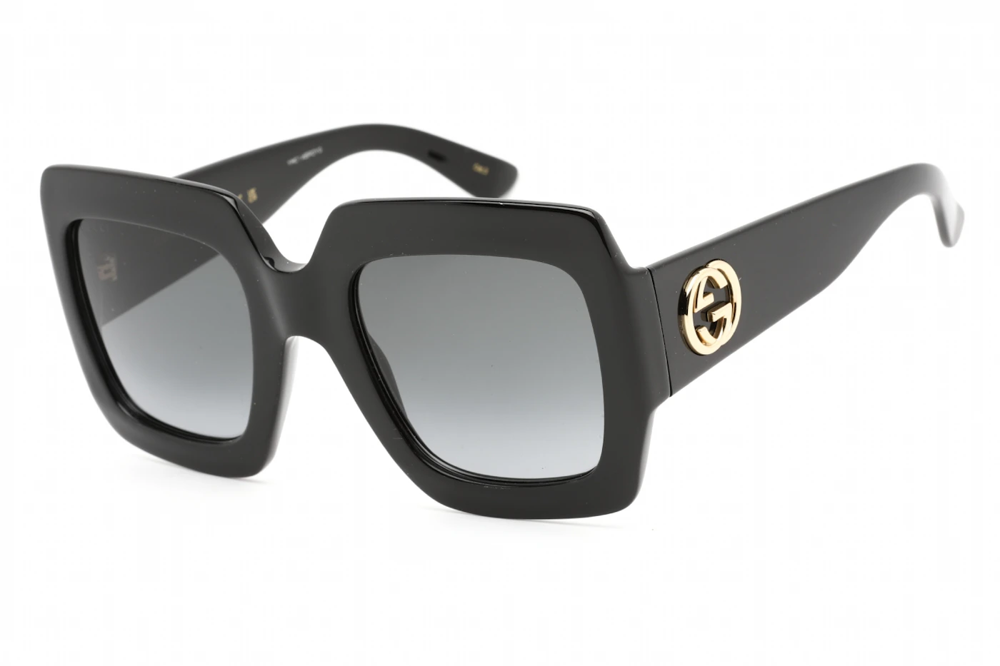 Gucci Oversized Square Sunglasses Black/Grey (GG0053SN-001) in Acetate - US