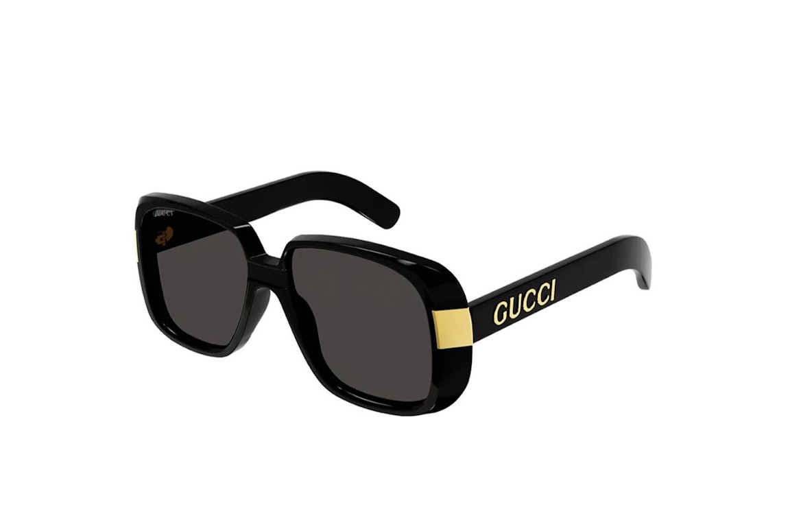 Pre-owned Gucci Oversized Sunglasses Black (gg0318s-005-51)