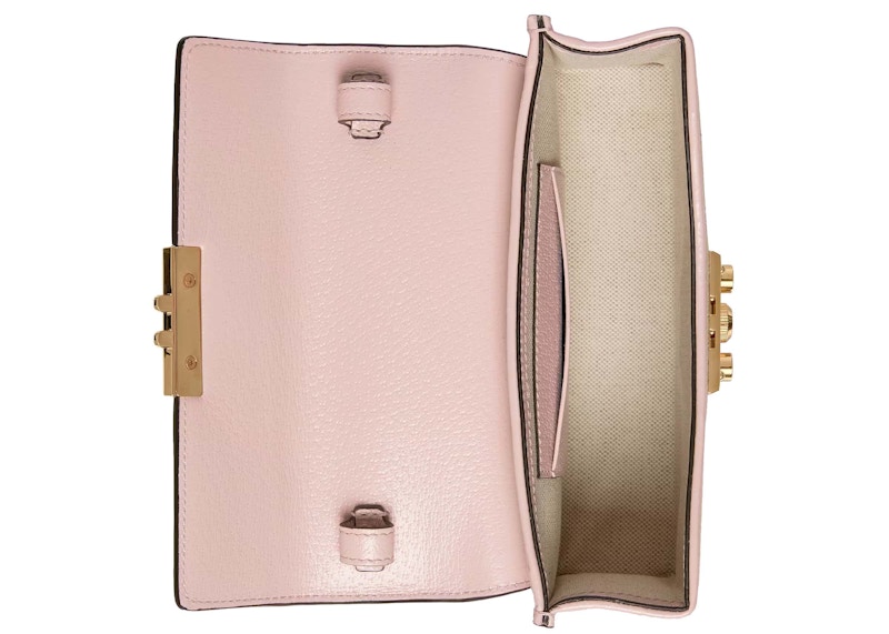 Gucci Padlock Jumbo GG Mini Bag Beige/Light Pink in Canvas with Gold
