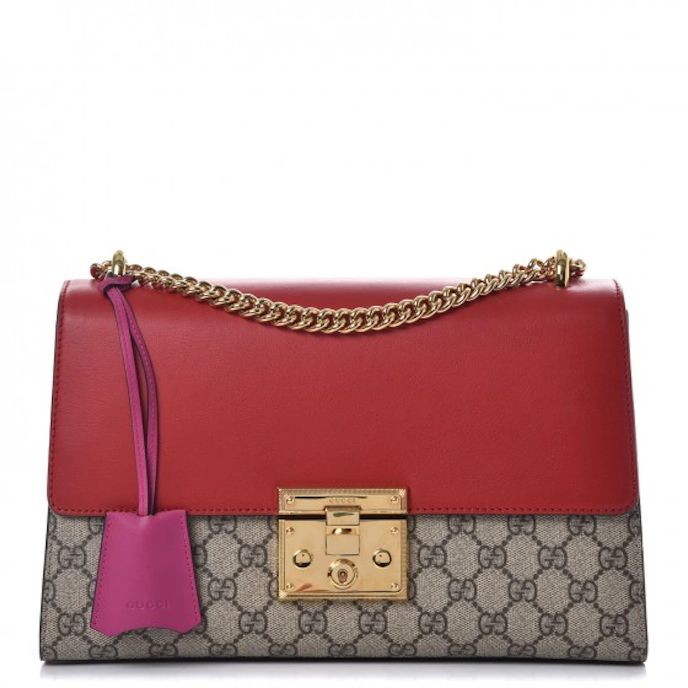 AUTHENTIC Gucci GG Supreme Monogram Medium Padlock Top Handle Bag PREO –  Jj's Closet, LLC