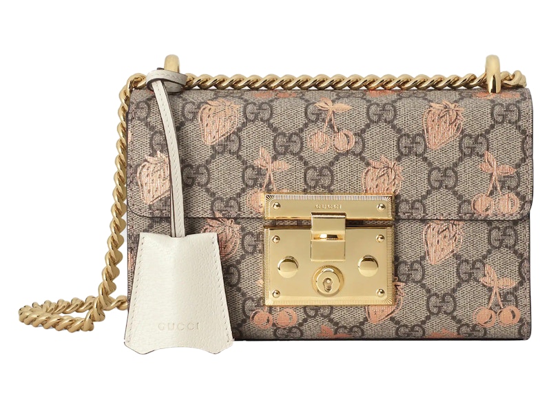 Gucci print shoulder discount bag