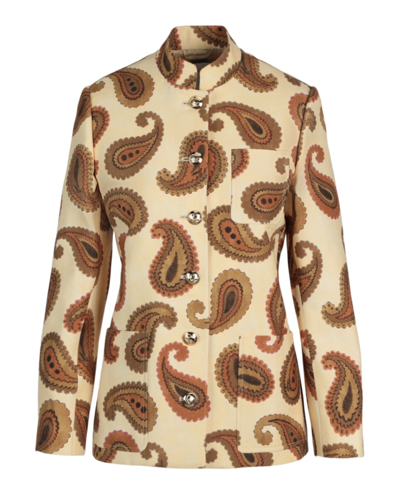 Gucci Paisley Printed Jacket Yellow Multi
