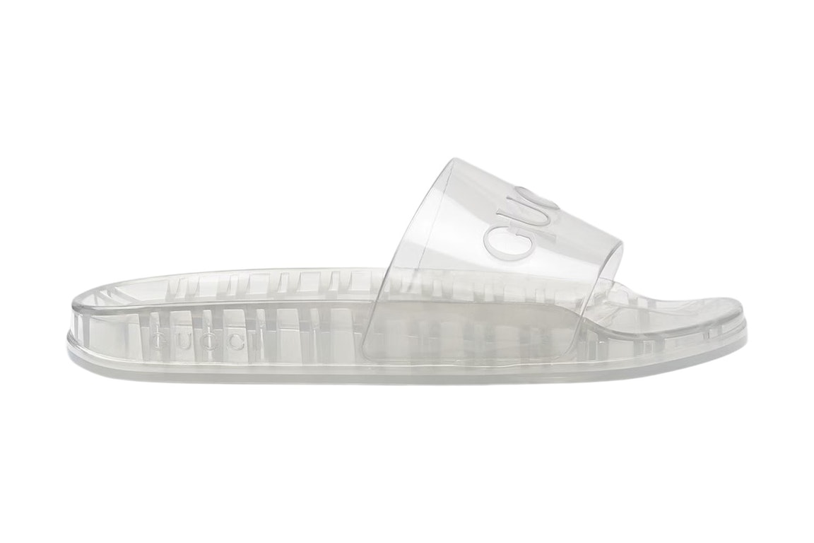 Pre-owned Gucci Persuit Slide Clear Rubber