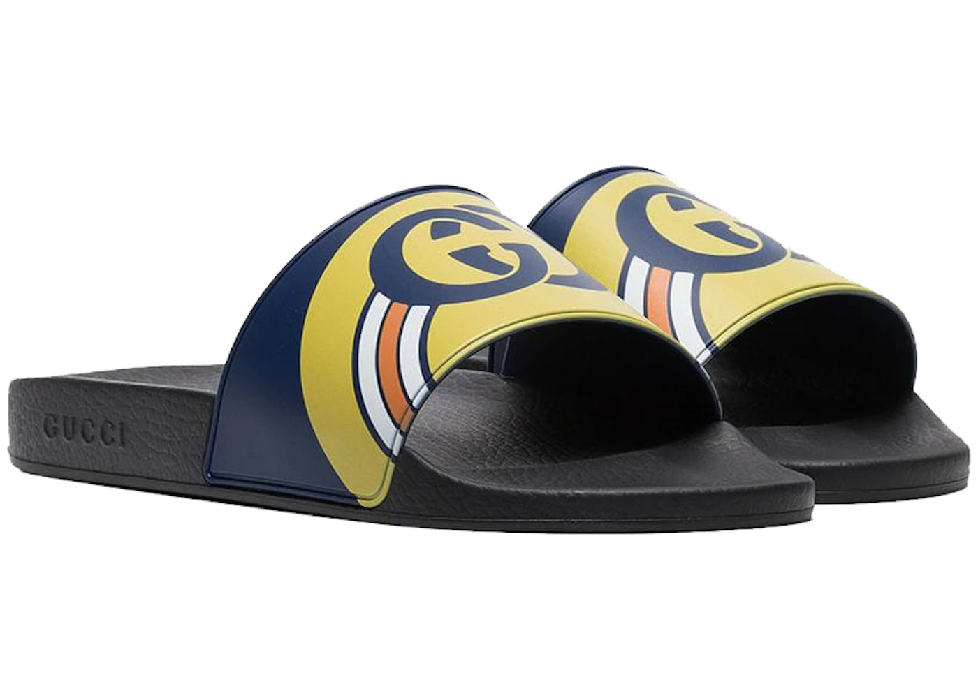 Gucci Persuit Slides Navy Black Men's 548703 JDB00 US