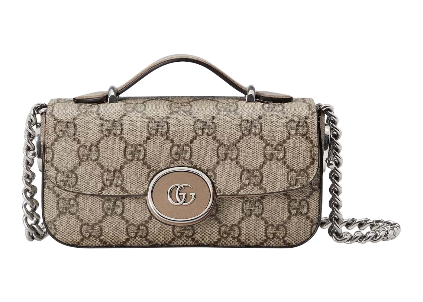 Gucci Petite GG Mini Bag Beige/Ebony in Supreme Canvas - US
