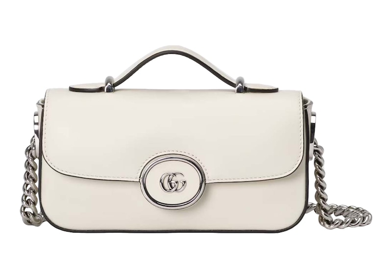 Gucci Petite GG Mini Bag White in Leather - GB